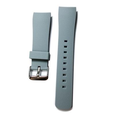 China Hook Reinforced Hook Reinforced 23MM Silicone Watch Band Curved End Rubber Watch Strap for sale