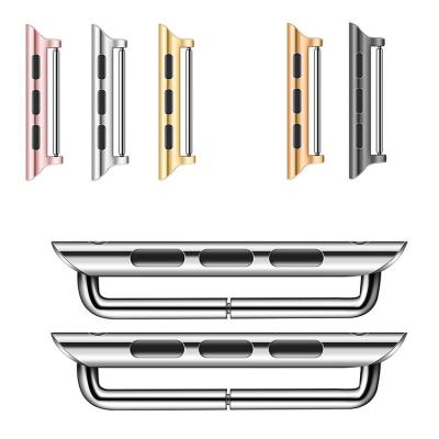 China Stainless Steel 316L Stainless Steel Screw In Watch Band Adapter Connector For Apple 1/2/3/4/5/6/7 for sale