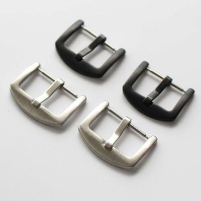 China Premium Pin Buckle 16mm 18mm 20mm 22mm 24mm SS Watch Band Strap 26mm Thick Buckles Parts for sale