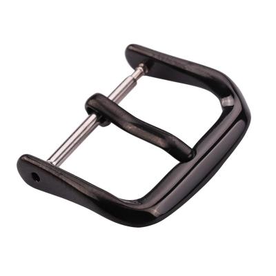 China 14 Pin Buckle 16 18 20 22 24 Mm Premium Thin Stainless Steel Watch Pin Buckle For Silicone Rubber Watch Straps for sale