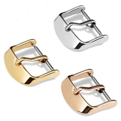 China Buckle 14 Pin Stainless Steels Pin Buckle For Watch Strap 16 18 20 22 24 26 28 30mm Smart Watch Accessories for sale