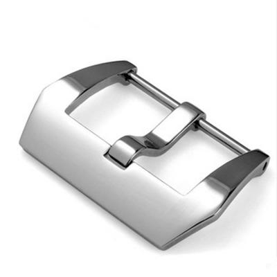 China Pre-V Buckle 18 20 22 24 26 Mm High Quality Angled Steel Pre-V Buckles Accessories For Watch for sale