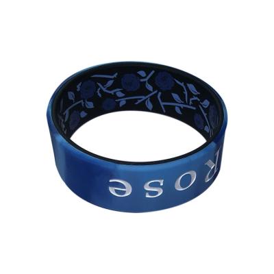 China Double Layer Wristbands Dual Layers Popular Promotional Products 1 Inch Wide Silicone Rubber Wristband for sale