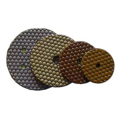 China 100mm Durable Diamond Dry Polishing Pad for Granite and Marble for sale