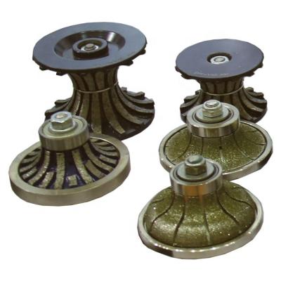 China Diamond Segment Style Stone Grinding Cut Disc Diamond Profiling Wheel For Granite Marble Countertop for sale