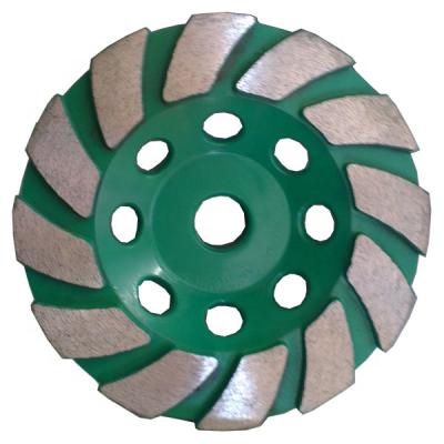 China 100MM Turbo Cup Durable Diamond Grinding Wheel Floor Grinding Wheel For Granite Marble Concrete Terrazzo for sale