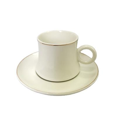 China New Viable High Quality Bone China Coffee Set Tea Cup And Saucer for sale