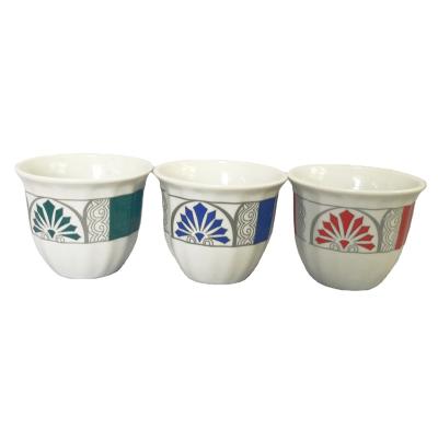 China Sustainable 80cc porcelain tea cup, Ethiopia cawa ceramic mug for sale