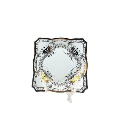 China Sustainable fine porcelain square shape plate for sale