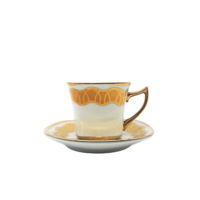 China Sustainable Square 90cc Pakistan Ceramic Tea Set , Gold Plated Tea Set for sale