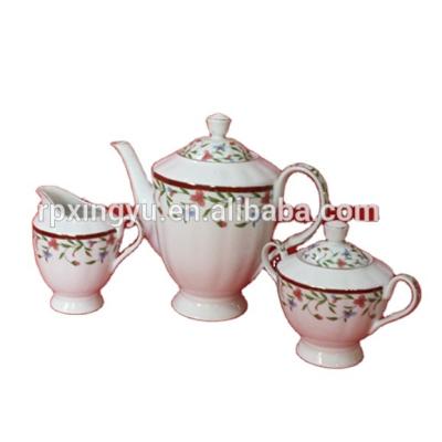 China Viable Turkish Turkey Teapot Ceramic Tea Set 17pcs Tea Set for sale