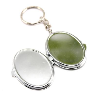 China Handmade Key Chain Blank Mirror Keychain Mirror Sublimation Printing Pocket Mirror Factory Manufacturer for sale