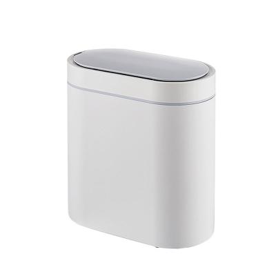 China Sustainable Non-contact Trash Can Bathroom Household Induction Trash Can for sale