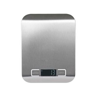 China Waterproof Digital Weight Measuring Home Baking Electronic Kitchen Stainless Steel Scale for sale