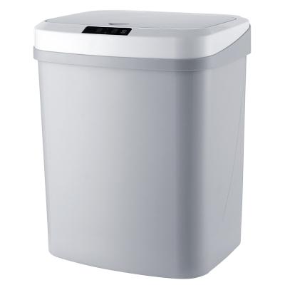 China Sustainable Touchless Automatic Trash Cans Infrared Motion Sensor Smart Waste Bin With Lid for sale