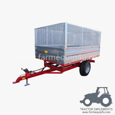 China Remolque de la descarga con un alambre más alto Mesh Panels; Maquinaria agrícola; Tractor remolque para la granja de la afición en venta