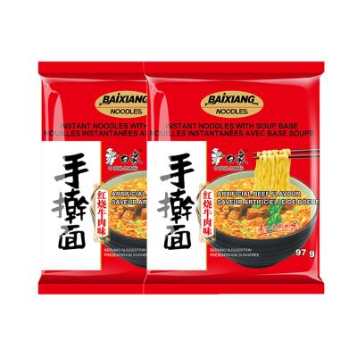 China Trans-fat Noodle Roast Beef Nice Price Free Flavor Instant Ramen Health Wide With Good Taste for sale