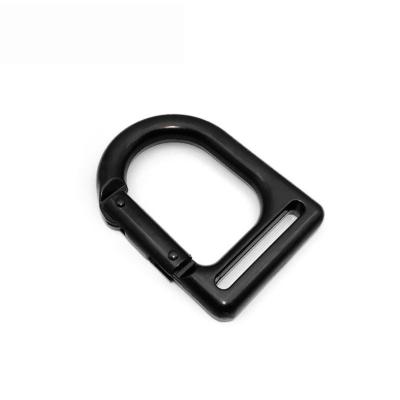 China Strong Most Popular D-Type Buckle Carabiner 38MM Mountaineering Hook Suspension Training Belt Accessories for sale