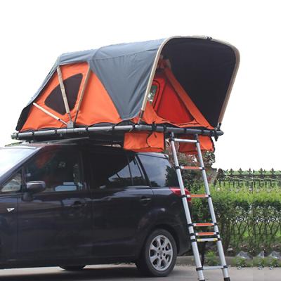 China New Design Camping Outdoor Hard Shell Roof Top Straight Bracing Type Tent For Sale Easy To Setup for sale