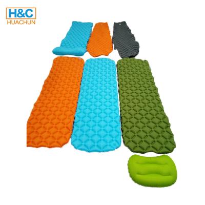 China Portable Travel Ultralight Outdoor Inflatable Mat Mattress Inflatable Sleeping Pad Camping for sale