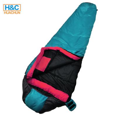 China Foldable 210T Polyester Hollow Fiber Sleeping Bag For Camping And Travel for sale