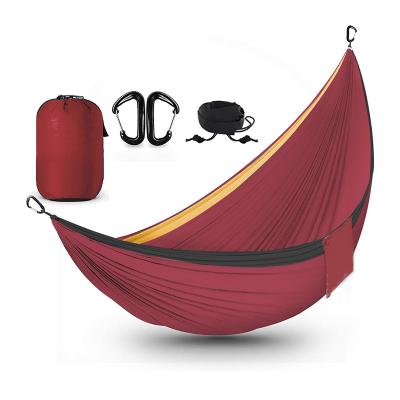 China 210t Garden Modern Nylon Camping Double Foldable Hammock for sale