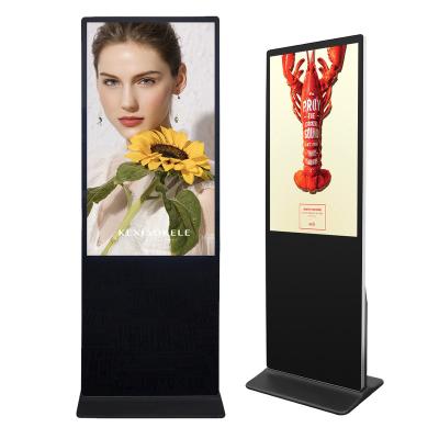 China LED Backlight OEM ODM 32 43 49 55 Inch Indoor Floor Stand Digital Signage LCD Display Non-contact Kiosk Interactive Advertising Screen Totem for sale