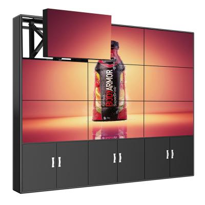 China LED Backlight Indoor Outdoor 55 Inch 3.5mm Screen Lcd Bezel Bezel Advertising Display Height Video Panel Splicing Wall for sale