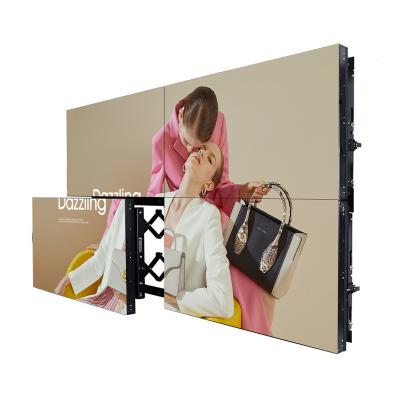 China LED Backlight 46 Inch 55 Inch 3.5mm Bezel Panel Advertising Display Screen 1080p 4k Controller 2x2 3x3 Hd Flat Splicing LCD Video Wall inch 49 for sale