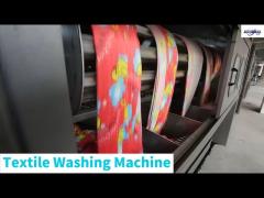 50kW Continuous Textile Washing Machine 80m/min For Knitted / Woven Fabric