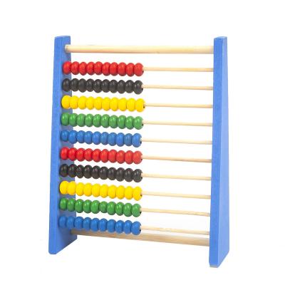 China Calculate Abacus 10 Row 4 Colors Wooden Beads Counting Kid Math Learning Educational Toy For Children for sale