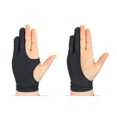 China 215*80mm Mikailan XS/S/M/L Black Artist Glove Two Finger Drawing Glove Anti-fouling Reduce Friction Great for Right and Left Hand for sale