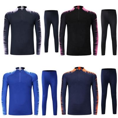 China Jackets Wholesale Custom Men's Tracksuit Sports Suit Football Jacket Set Stock for sale