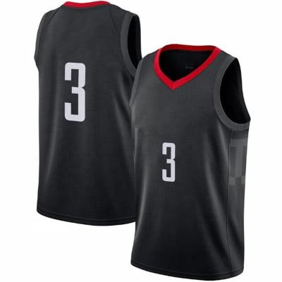 China 3# Antibacterial Mens Basketball Uniforms Wholesale Blank Basketball Tank Tops Black White for sale