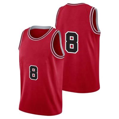 China Custom Chicago LaVine 8 Michael Red Basketball Jerseys Uniform 2019 New Men Antibacterial for sale