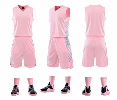 China New team basketball antibacterial wholesale empty tank tops to print design your own basketball uniform for sale