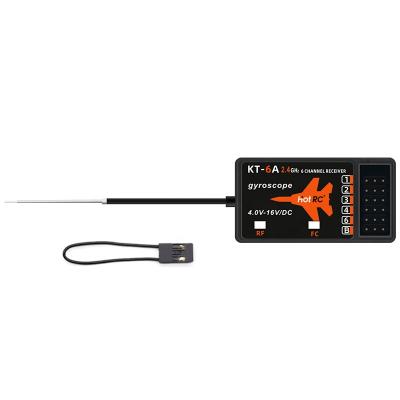 China RC Hobby HOTRC 2.4G Gyro Receiver USD KT-6A 6CH Remote Control Receiver for Fixed Wing Airplanes for sale