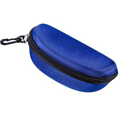 China Wholesale Custom Unisex Hard Shell Logo Zipper Hook Myopia Eye Glasses Case Sunglass Case Portable Sunglasses Box for sale