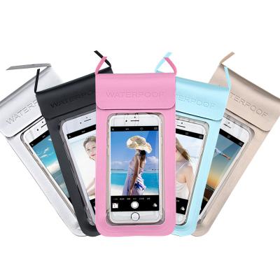 China 5.5in 5.5 in Pocket Underwater Waterproof Case Mobile Phone Dry Bag Swimming Diving Cover Universal for sale