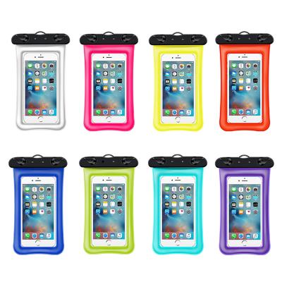 China 7 In Water Proof Universal Smartphone Dry Bag Float Airbag Cover Cell Phone Pouch Swimming Diving Underwater Waterproof Case for sale