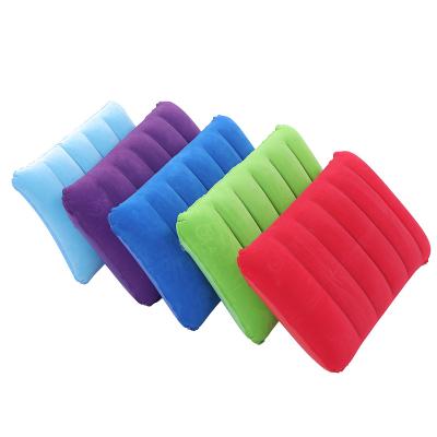 China Factory Directly Unisex Neck Support Back Air Cushion For Travel Flat Foldable Sleeping Camping Inflatable Pillow for sale