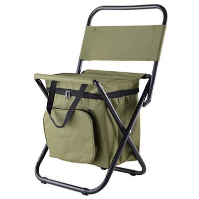 China With Storage Bag Camping Fishing Stools Leisure Beach Chair Cheap Outdoor Portable Folding Folding Cooler Bag Comfortable Chair for sale