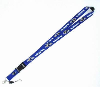 China High Quality Rugby NFL Football School Show/Cartoon ID Holder/Team Neck Custom Polyester Pink Lanyards Style ID Card Key Chain for sale