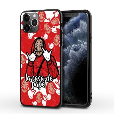 China Shockproof Spanish La Casa De Papel Phone Cover TV Series Halloween House Banknotes Joker Cell Phone TPU Case for sale