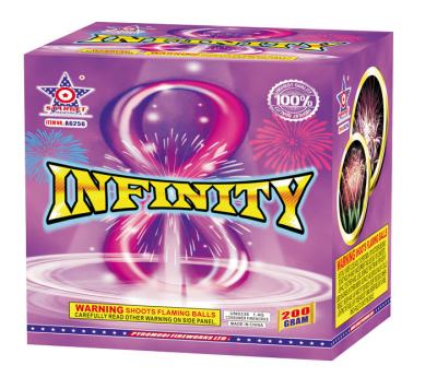 China A6256 INFINITY 200G HARDEN outdoor fireworks made in china AFSL 120*120*150mm high quality wholesale for sale