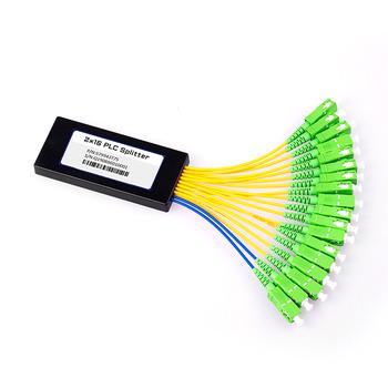 China DATA CENTER ABS MODULE Optical Fiber cable PLC Splitter With Connector 2x16 split ratio, 2 splitters, SC/APC fast connectors for sale