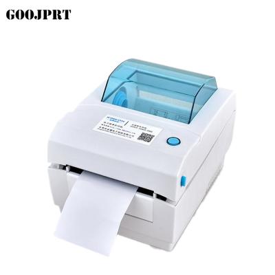 China GOORT black and white 4 inch blue thermal label printer support Android and IOS 110mm label barcode sticker printer CC410 for sale