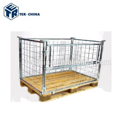 China Durable Steel Q235 HDPE Foldable Steel Pallet Rack for sale