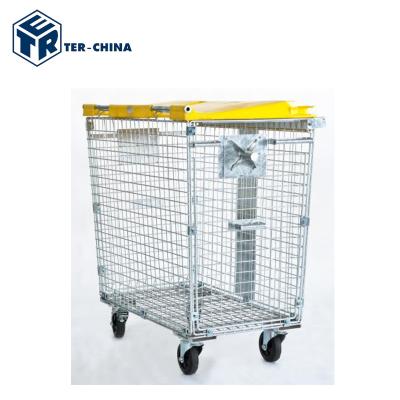 China Steel Q235 Galvanized Steel Trash Roll Cage for sale