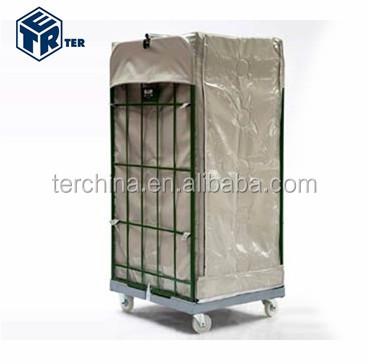 China PVC Materials Storage Handling Roll Container Trolley for sale